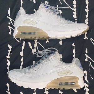 size 7 purple and grey Nike Air Max 90